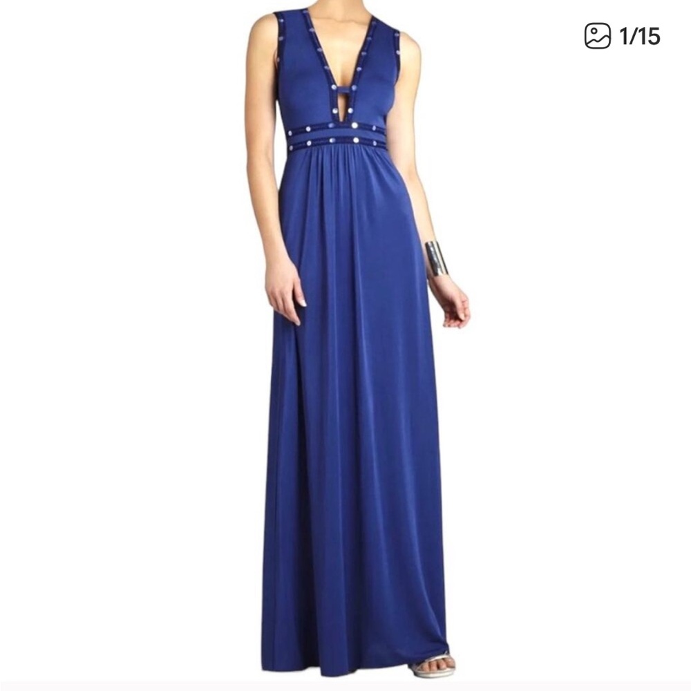 BCBGMaxAzria Juliette Royal Blue Maxi Dress size XS